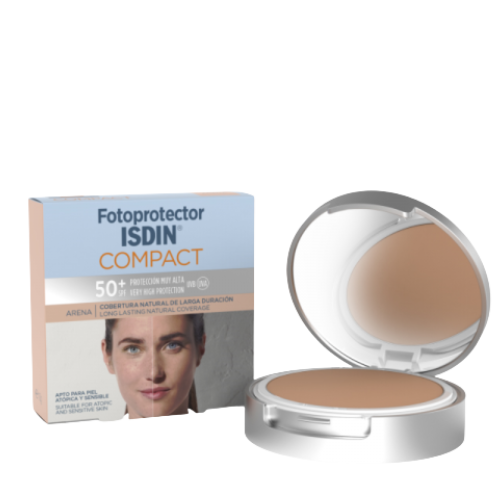 FOTOPROTECTOR ISDIN COMPACT ARENA SPF 50+ MAQUILLAJE