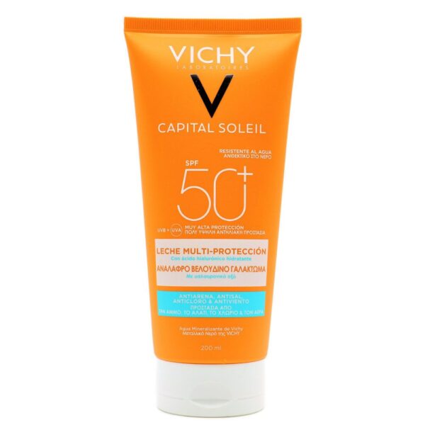 VICHY LECHE MULTI-PROTECCIÓN ANTIARENA, ANTISAL, ANTICLORO Y ANTIVIENTO SPF50+ 200ML